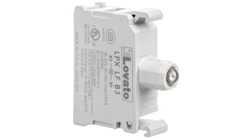Oprawka z LED zielona 18-30V AC/DC migająca LPXLFB3
