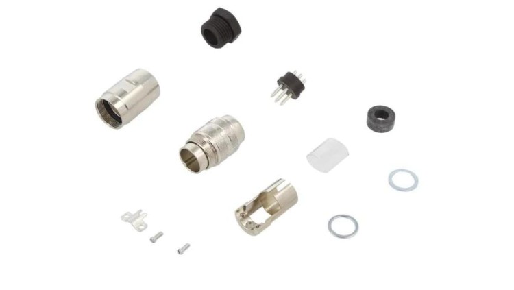 C091-31H0071012 Złącze M16 wtyk męski lutowanie na przewód 7PIN 7A 300V