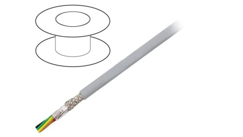 78336-SL005 Przewód na rolce 30,5m EcoCable Mini 6x22AWG MPPE ciemnoszary 300V