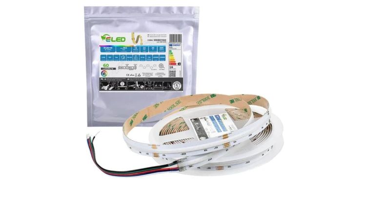 Taśma LED COB RGBW 896 chips 24V 16W + zimna 6500K CRI90+ - ED00031522 /odcinki po 5 m/
