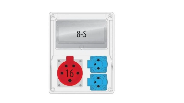 Rozdzielnica R-BOX 240 8S 1x16/5,2x230V puste okno B.1801