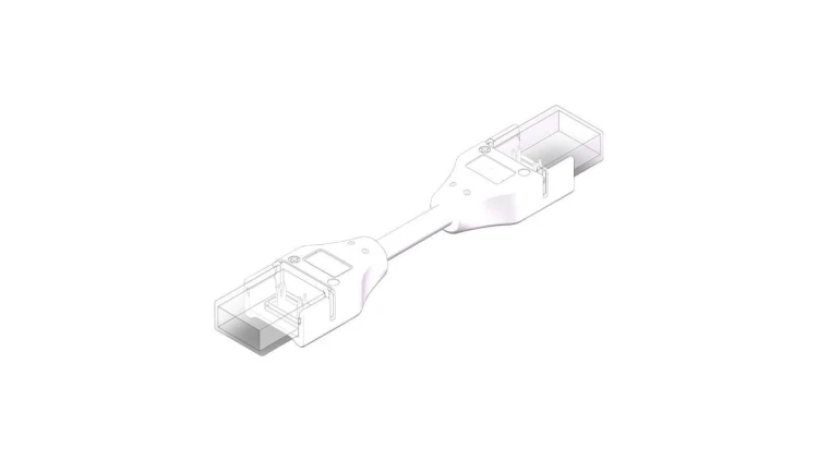 Złącze do taśmy LED hermetycznej - MCWP - MONO 10mm - COB/SMD - dwustronne z przewodem - ED00033927