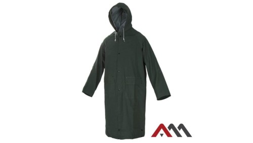 Płaszcz przeciwdeszczowy PVC zielony, sztormiak, rozmiar XXXL