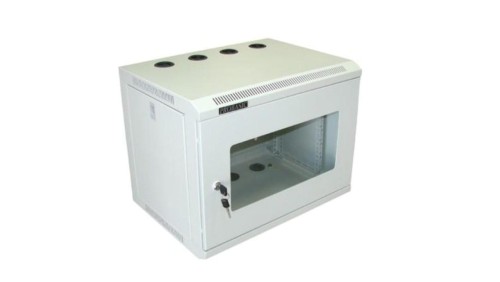 Szafa 19cali wisząca ECO 8U 540x400 RAL7035 szkło