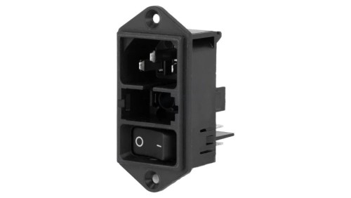 DD11.0111.1110Złącze zasilające AC gniazdo męskie 10A 250VAC IEC 60320
