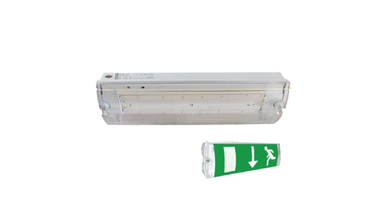 Oprawa awaryjna 220-240V 50Hz IP65 3W 140 lm 3h ESCAPE AUTO