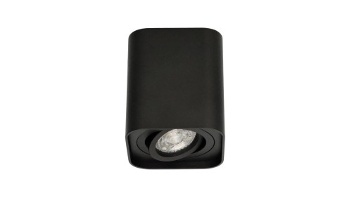 Lampa sufitowa HARYS K natynkowa oprawa punktowa nowoczesna TUBA kwadratowa GU10 czarna MK MEGAKABEL