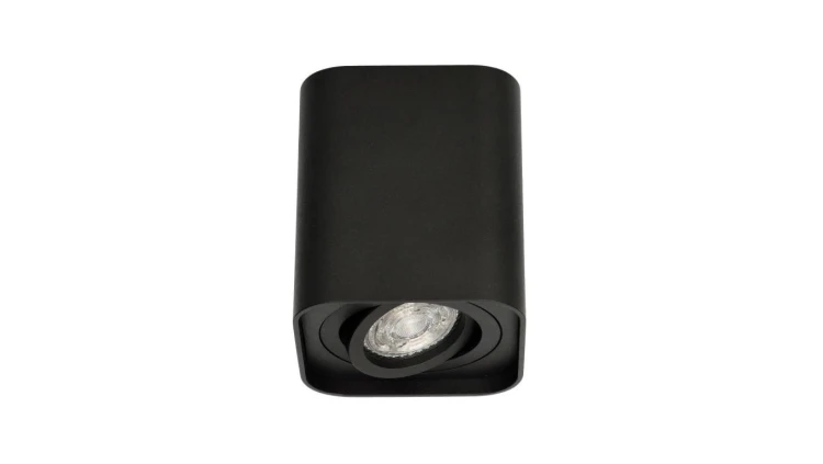 Lampa sufitowa HARYS K natynkowa oprawa punktowa nowoczesna TUBA kwadratowa GU10 czarna MK MEGAKABEL