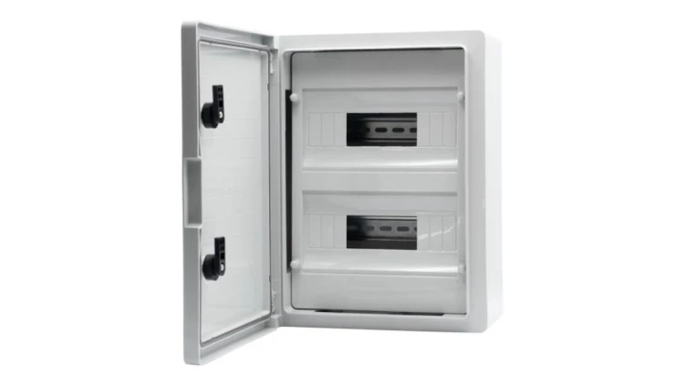 Szafa z tworzywa M 250x350x150 mm IP65 2 rzędy 18 modułów