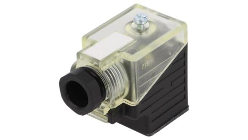 7000-29521-0000000 Złącze zaworowe, wtyk format A, 18mm żeńskie PIN 3 kątowe 90