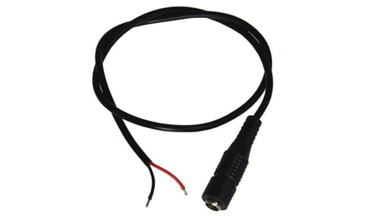 Gniazdo DC 2,1/5,5 na kablu 45cm op/100