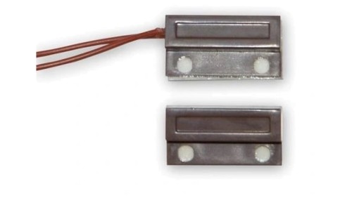 Kontaktron nawierzchniowy, 25mm, nc, brązowy, plastikowy MV-P12 B brązowy