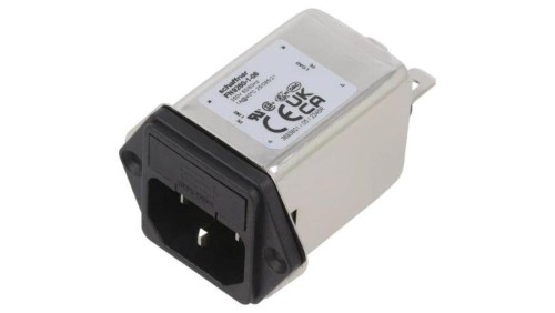 Złącze zasilające AC męskie 1A 250VAC C14 (E) 5,3mH FN9260-1-06