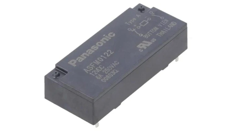 ASFM0122S Przekaźnik miniaturowy NC + NO Ucewki 12VDC 6A 4A/250VAC