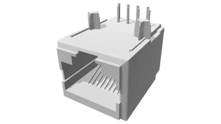 5558341-1 Gniazdo RJ45 PIN: 8 Układ: 8p8c na PCB THT
