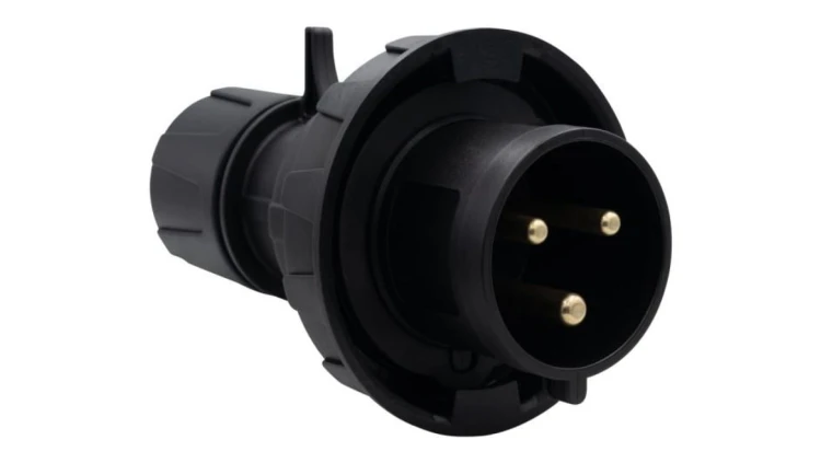 Wtyczka przemysłowa - przenośna 16A 3p 200V-250V /FE/ IP67 czarna