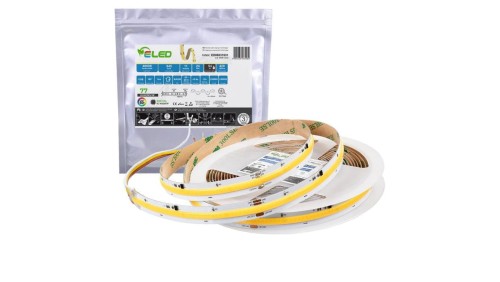 Taśma LED COB cyfrowa WS2811 420 chips 24V 11W 87lm/W neutralna 4000K CRI90+ IP54 - ED00031531 /odcinki po 5 m/