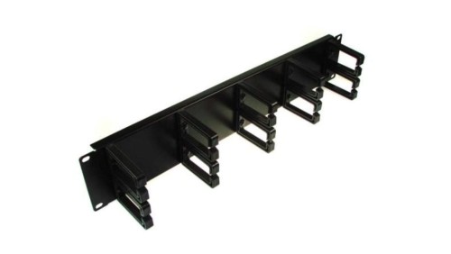 Organizator kabli 2U 10 uchwytów plastik-