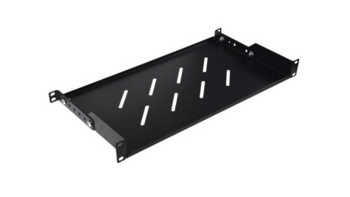 Półka regulowana 19cali 1U głębokość 280mm V RAL9004