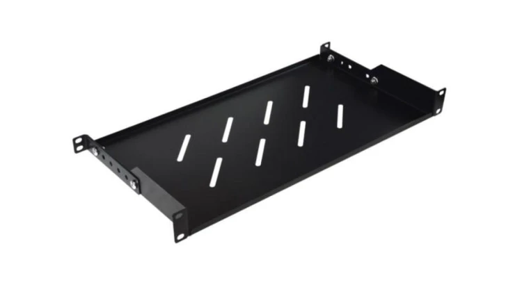 Półka regulowana 19cali 1U głębokość 280mm V RAL9004