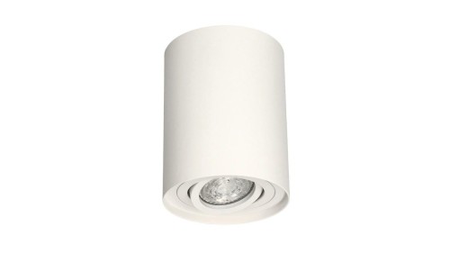 Lampa sufitowa HARYS O natynkowa oprawa punktowa nowoczesna TUBA okrągła GU10 biała MK MEGAKABEL