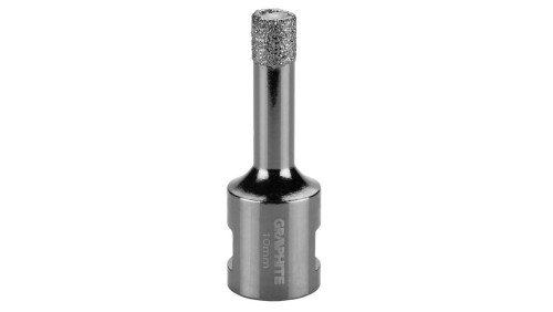 Otwornica Diamentowa Koronka 10mm z gwintem M14 do gresu, kamienia, płytek, ceramiki itp. GRAPHITE 55H302