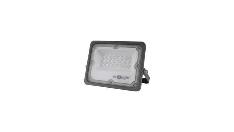 Projektor Naświetlacz LED PREMIUM 20W 2000LM 6500K IP65 kąt 90 stopni szary 3 lata gwar. EC20483
