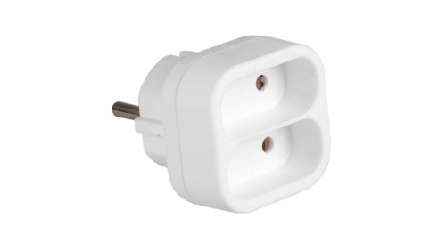 Rozgałęźnik sieciowy 2x Euro 2P 3500W 230V VA0134 VAYOX