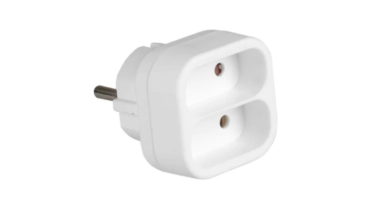 Rozgałęźnik sieciowy 2x Euro 2P 3500W 230V VA0134 VAYOX