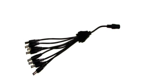 Rozgałęźnik zasilania DC 1gn./8wt. 2,5/5,5 25cm