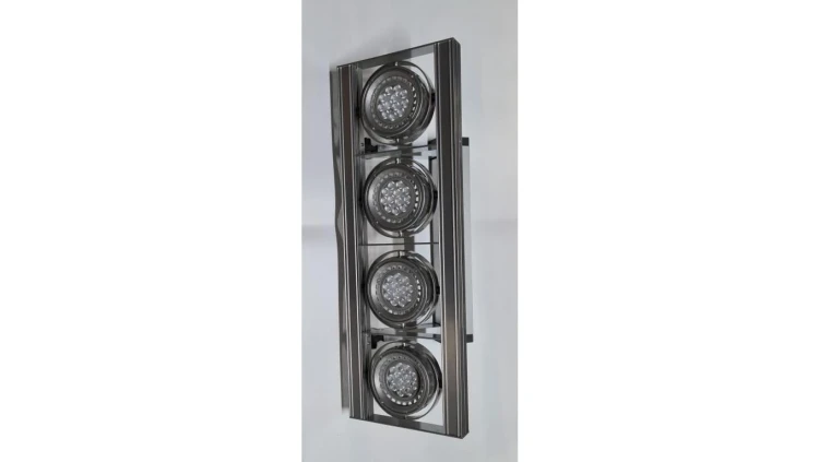 Oprawa zwieszana prostokątna szara 40W/840 4xAR111 LED Flash 1S RELCO