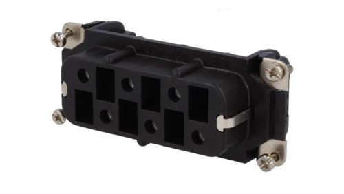C146-10B0061025 Złącze HDC wkładka stykowa żeński C146 6PIN 6+PE 42A 400V