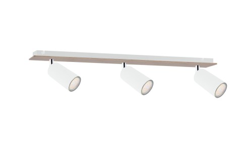Spot nowoczesny 3xGU10 EYE WHITE WOOD