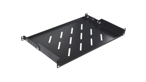 Półka regulowana 19cali 1U głębokość 350mm V RAL9004