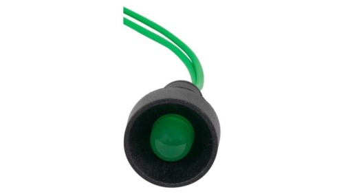 Kontrolka diodowa fi 10mm, 24V zielona/green