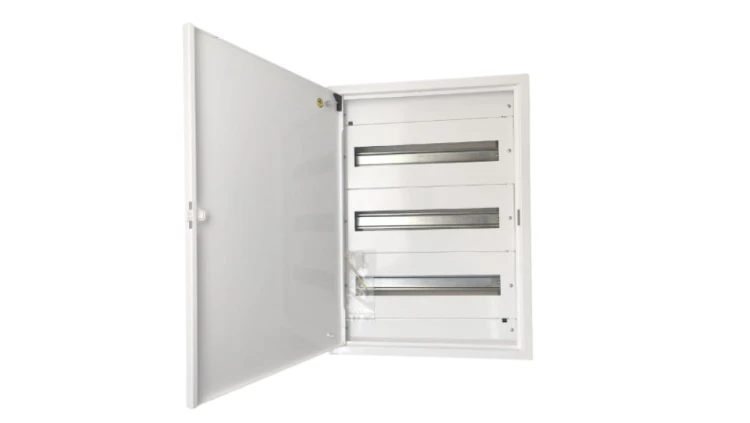 Rozdzielnica natynkowa metalowa 54 modułowa 3x18 436x605x130 RAL9003 IP30 MN54/3/18
