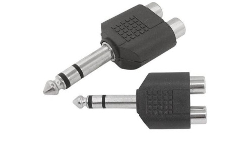 Redukcja wt.Jack 6,3/2gn.RCA stereo