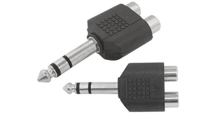 Redukcja wt.Jack 6,3/2gn.RCA stereo