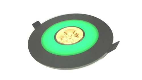 Downlight ARIES green 3*1W biały ciepły,srebrny -
