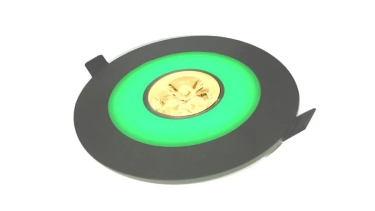 Downlight ARIES green 3*1W biały ciepły,srebrny -