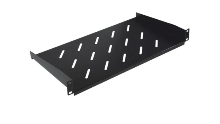 Półka stała 19cali 1U głębokość 250mm V RAL9004