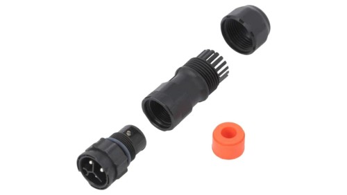 CC-03BMMB-QL8SPP Złącze okrągłe wtyk na przewód 3PIN męski ze stykami X-Lok