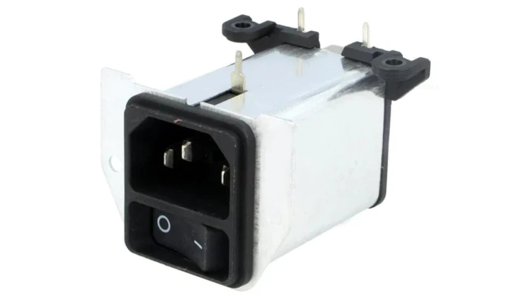 DC22.1121.111Złącze zasilające AC gniazdo męskie 1A 250VAC IEC 60320