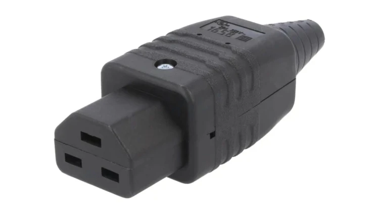 1658.0000Złącze zasilające AC wtyk żeńskie 16A 250VAC IEC 60320