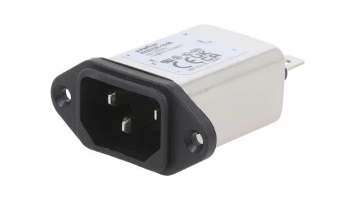 Złącze zasilające AC męskie 10A 250VAC C14 (E) 225uH FN9222R-10-06