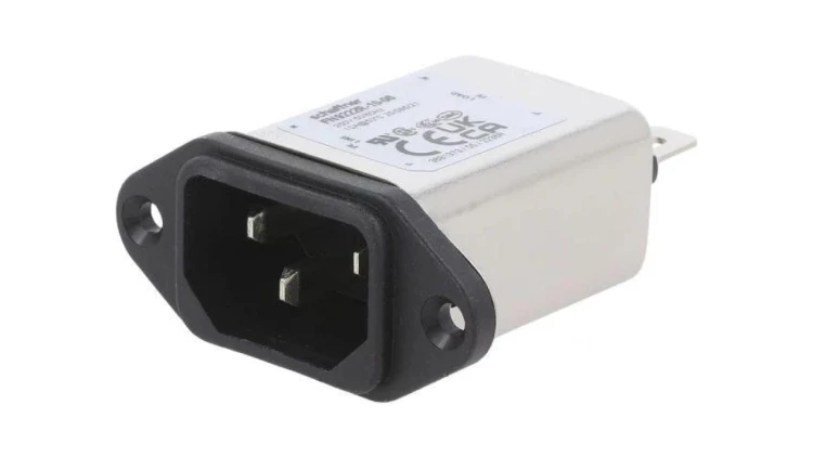 Złącze zasilające AC męskie 10A 250VAC C14 (E) 225uH FN9222R-10-06