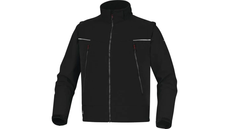 Bluza softshell z poliestru i elastanu, 3 warstwy laminowane ORSA, kolor: czarny, rozmiar: XL / ORSANOXG