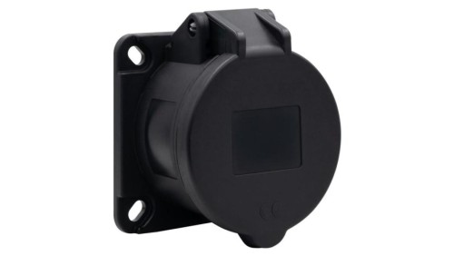 Gniazdo tablicowe proste 16A 5p 380V-415V /FE/ IP44 czarne