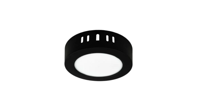 Oprawa downlight N/T okrąg 6W 660lm 4000K IP20 czarny DL-1 EC20471