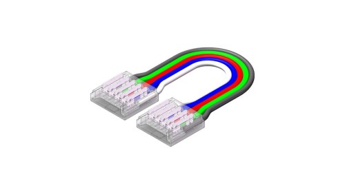 Złącze do taśmy LED - MC - RGBW 12mm - SMD - dwustronne z przewodem - ED00033907